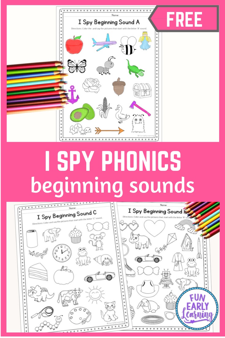 I Spy Beginning Sounds Activity - Free Printable For Speech And Apraxia