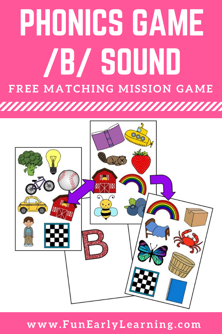 Matching Mission B Sound Articulation Game – Fun Early Learning