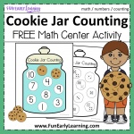 Fun Cookie Jar Counting Activity for Preschool and Kindergarten