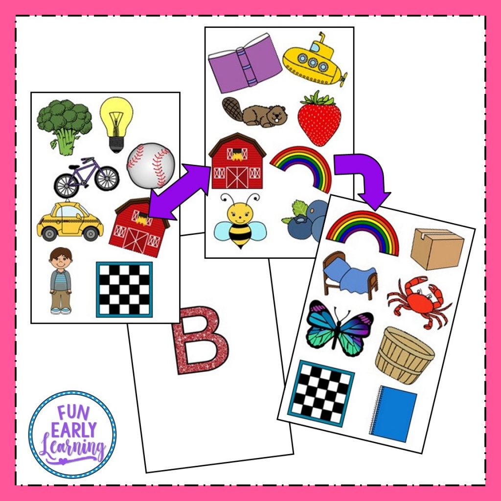 Matching Mission B Sound Articulation Game – Fun Early Learning