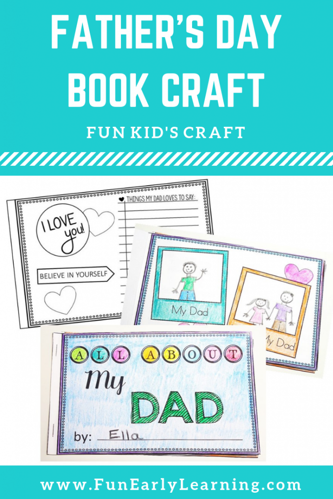 Father’s Day Craft – All About Dad Book – Fun Early Learning