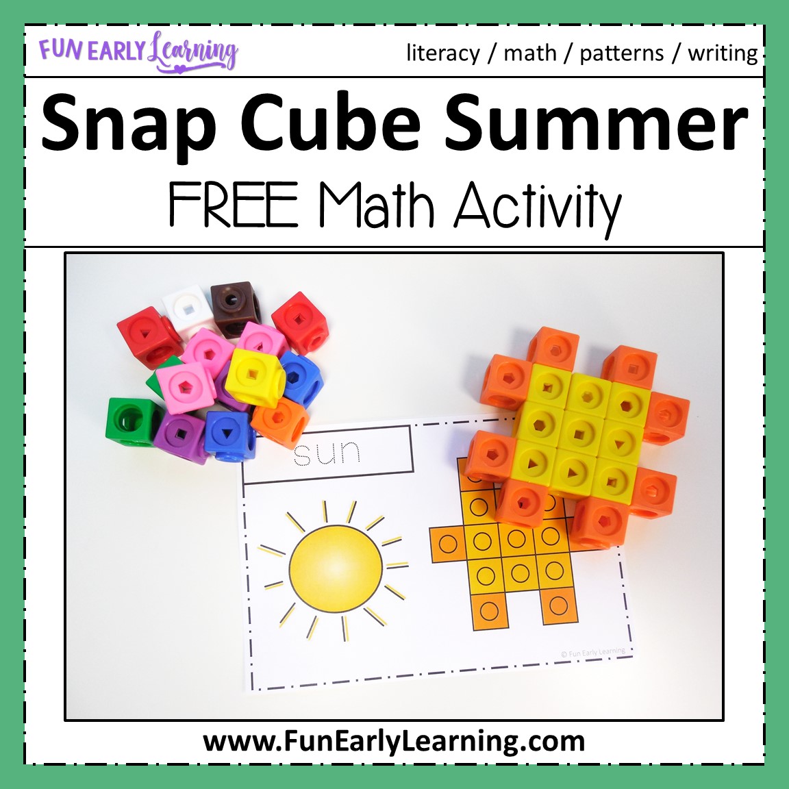 Snap Cube Summer - Hands-on Math 