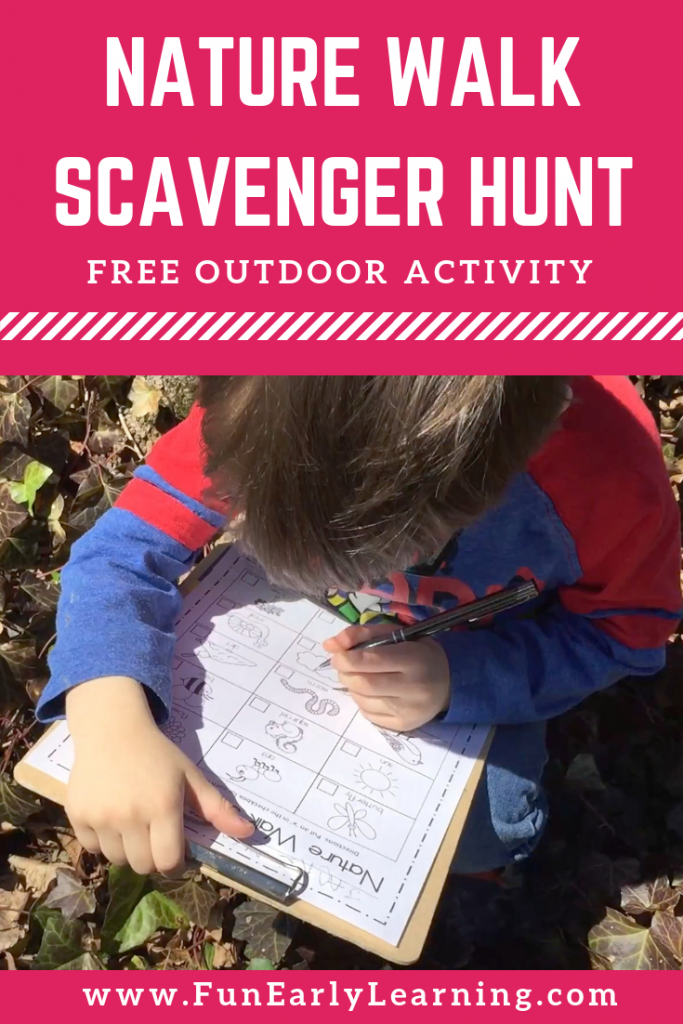 Nature Walk Scavenger Hunt Activity – Fun Early Learning