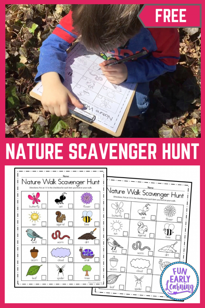 Nature Walk Scavenger Hunt Activity – Fun Early Learning