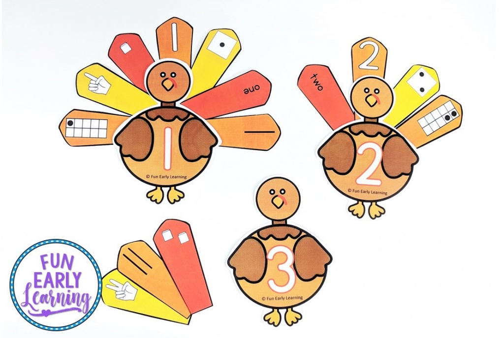 Turkey Number Sense Math Activity – Fun Early Learning