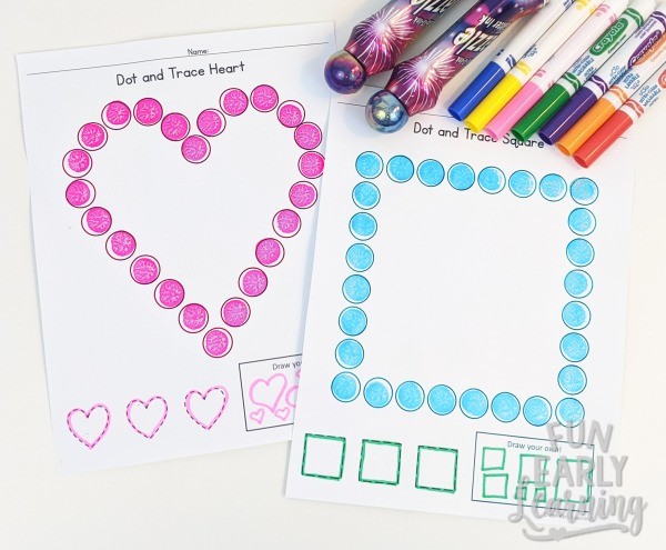 Dot and Trace Bundle – Letters, Numbers & Shapes – Fun Early Learning