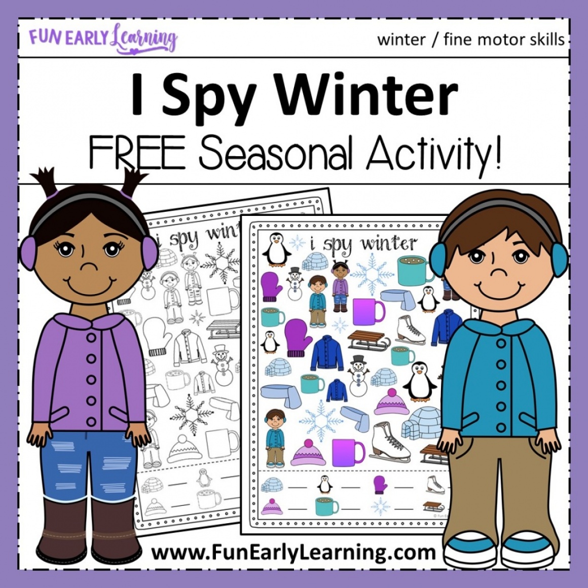 I Spy Winter Free Printable – Fun Early Learning