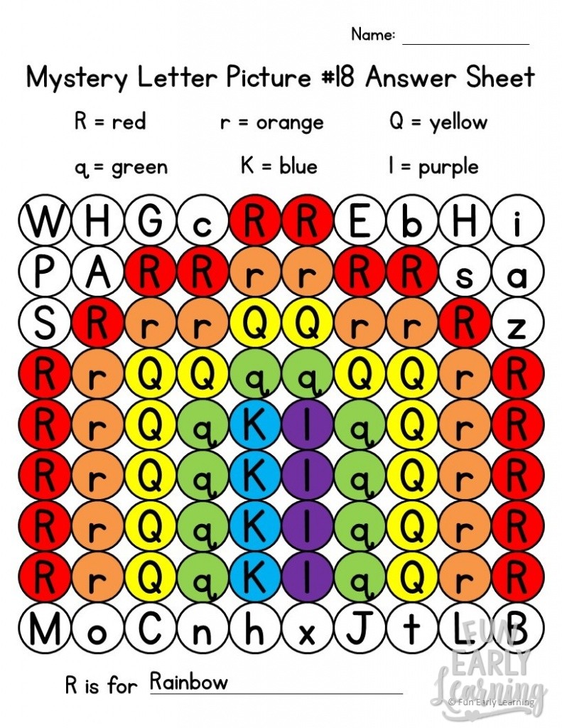 Mystery Letter Pictures Alphabet Activity – Fun Early Learning