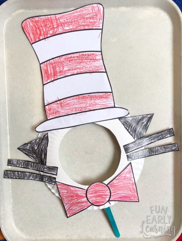 Dr. Seuss Cat in the Hat Paper Plate Kid’s Craft – Fun Early Learning