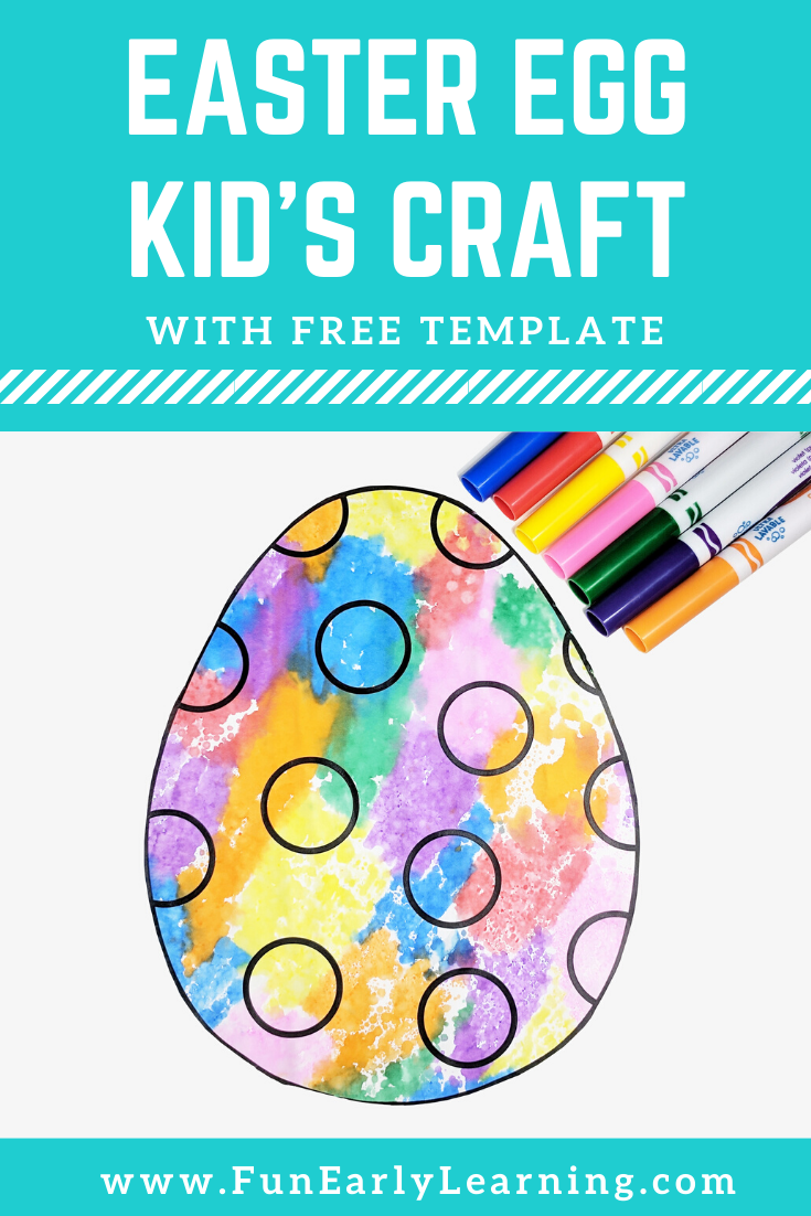 Easter Egg Kid’s Craft with Free Template – Fun Early Learning