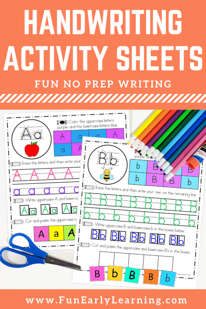 Handwriting Activity Sheets – Fun Early Learning