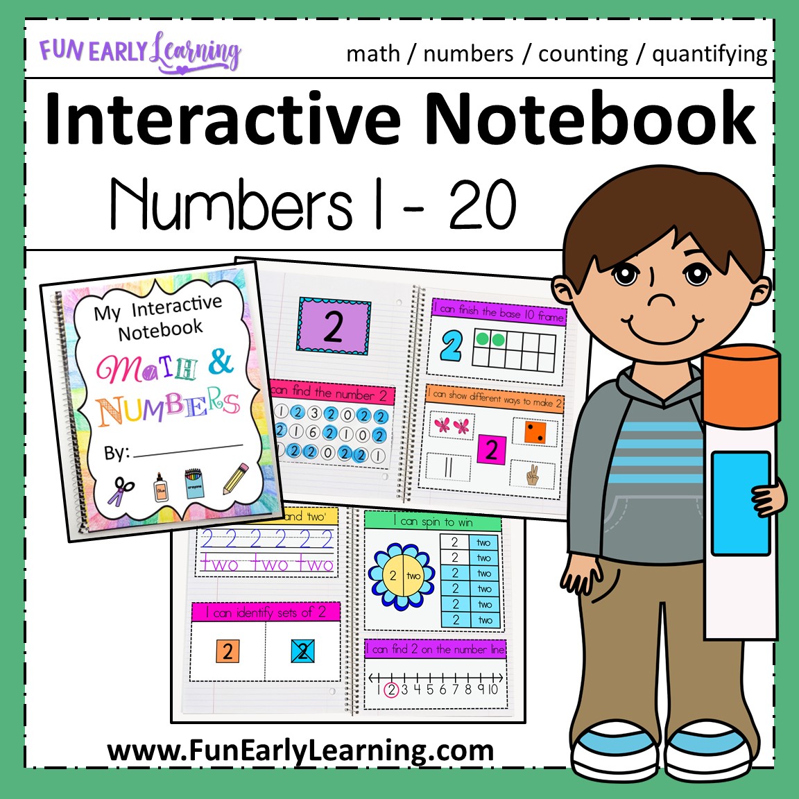 Interactive Notebook Numbers 1-20 – Fun Early Learning