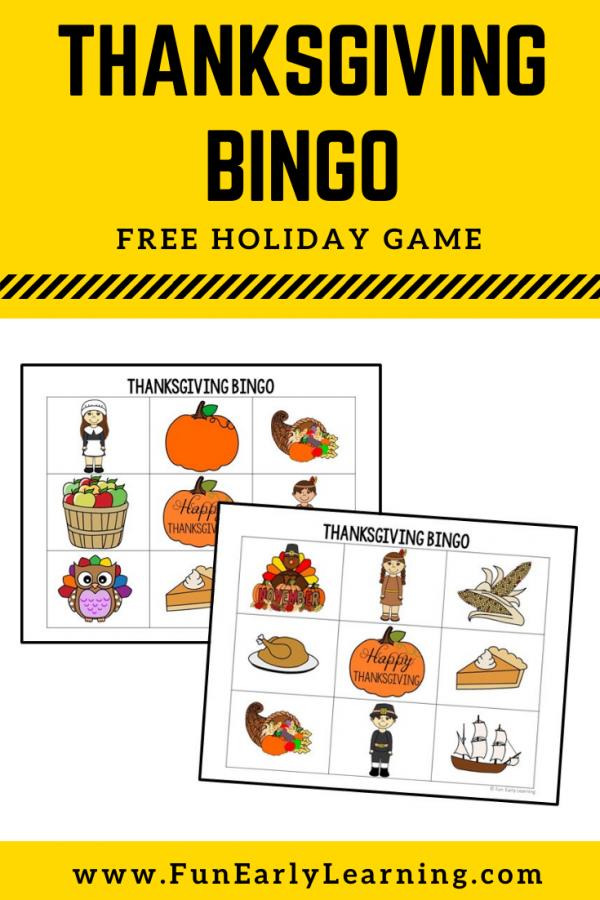 Thanksgiving Bingo – Fun Early Learning