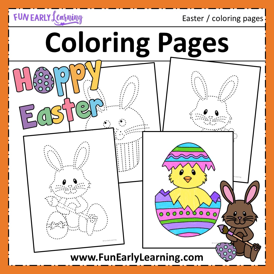 printable coloring pages for easter for kids