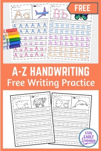 free letter tracing worksheets a z handwriting practice