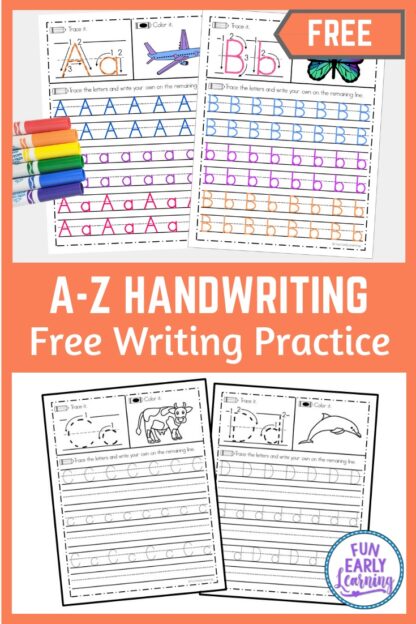 Free Letter Tracing Worksheets – A-z Handwriting Practice – Fun Early 