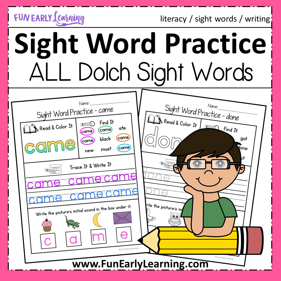 kinder dolch sight words