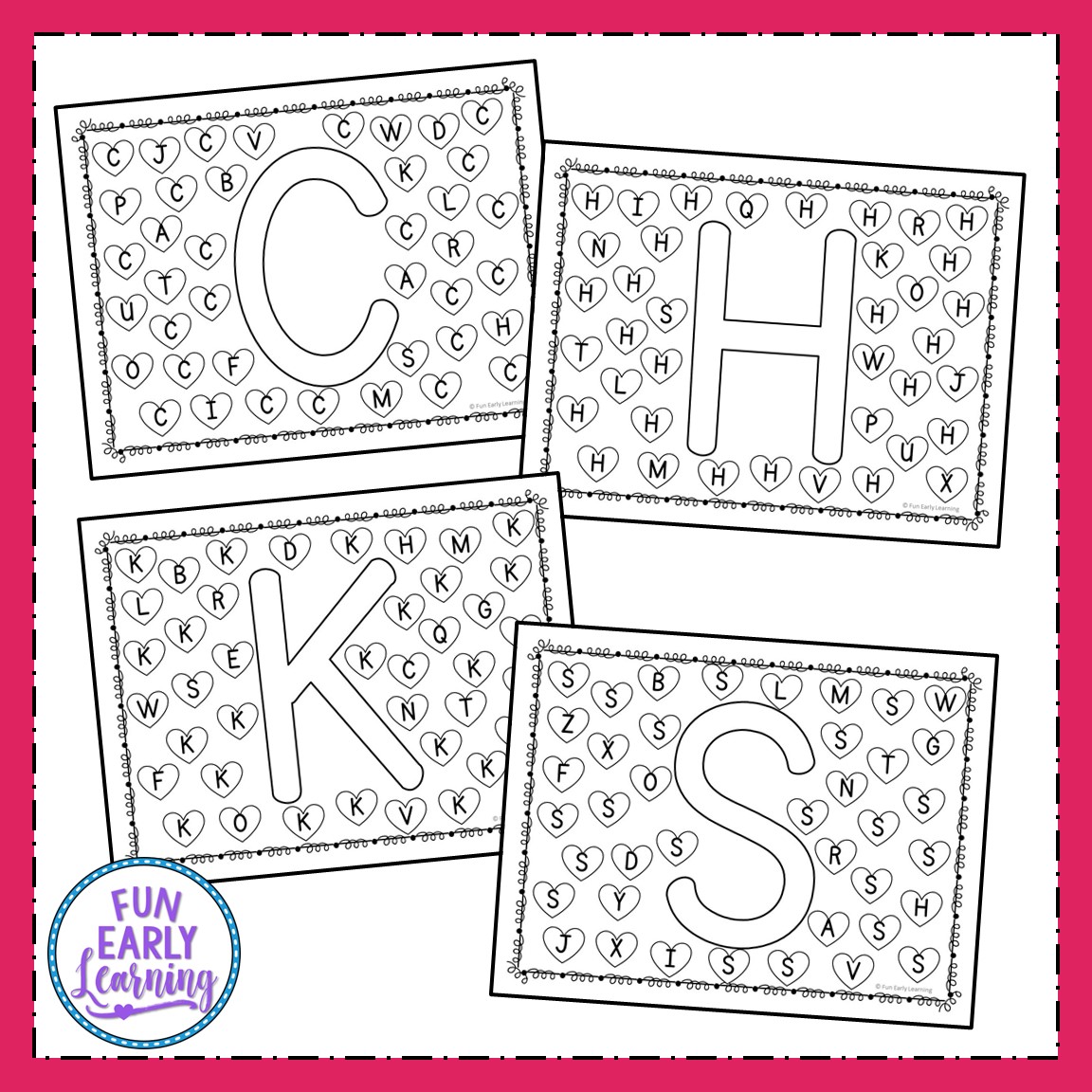 find and dot valentine s day letters free printable